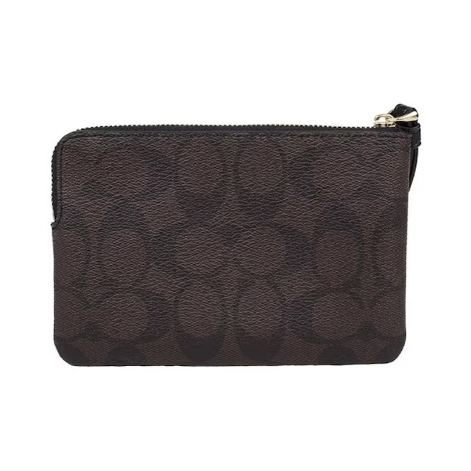 Muñequera Coach de un cierre café