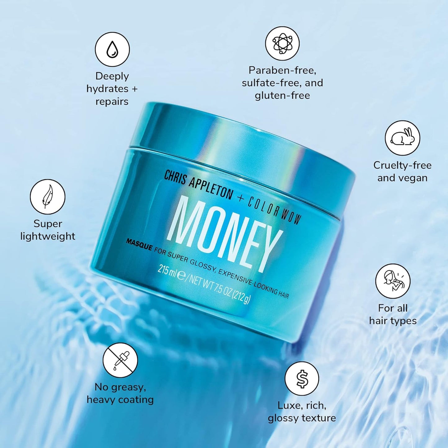 Money mascarilla para cabello tarro