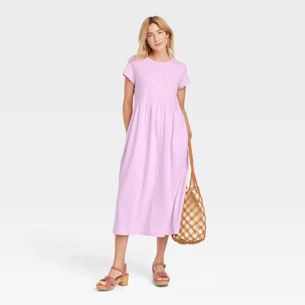 Vestido Casual Tipo Camiseta De Manga Corta para Mujer Target