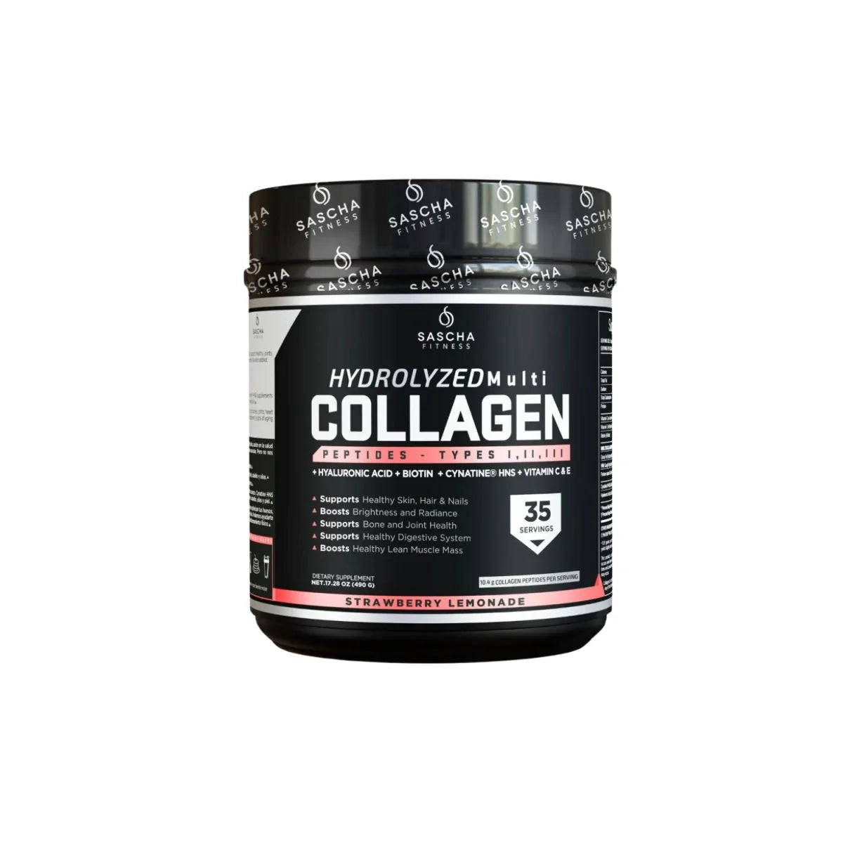 Sascha Fitness colageno sabor strawberry lemonade