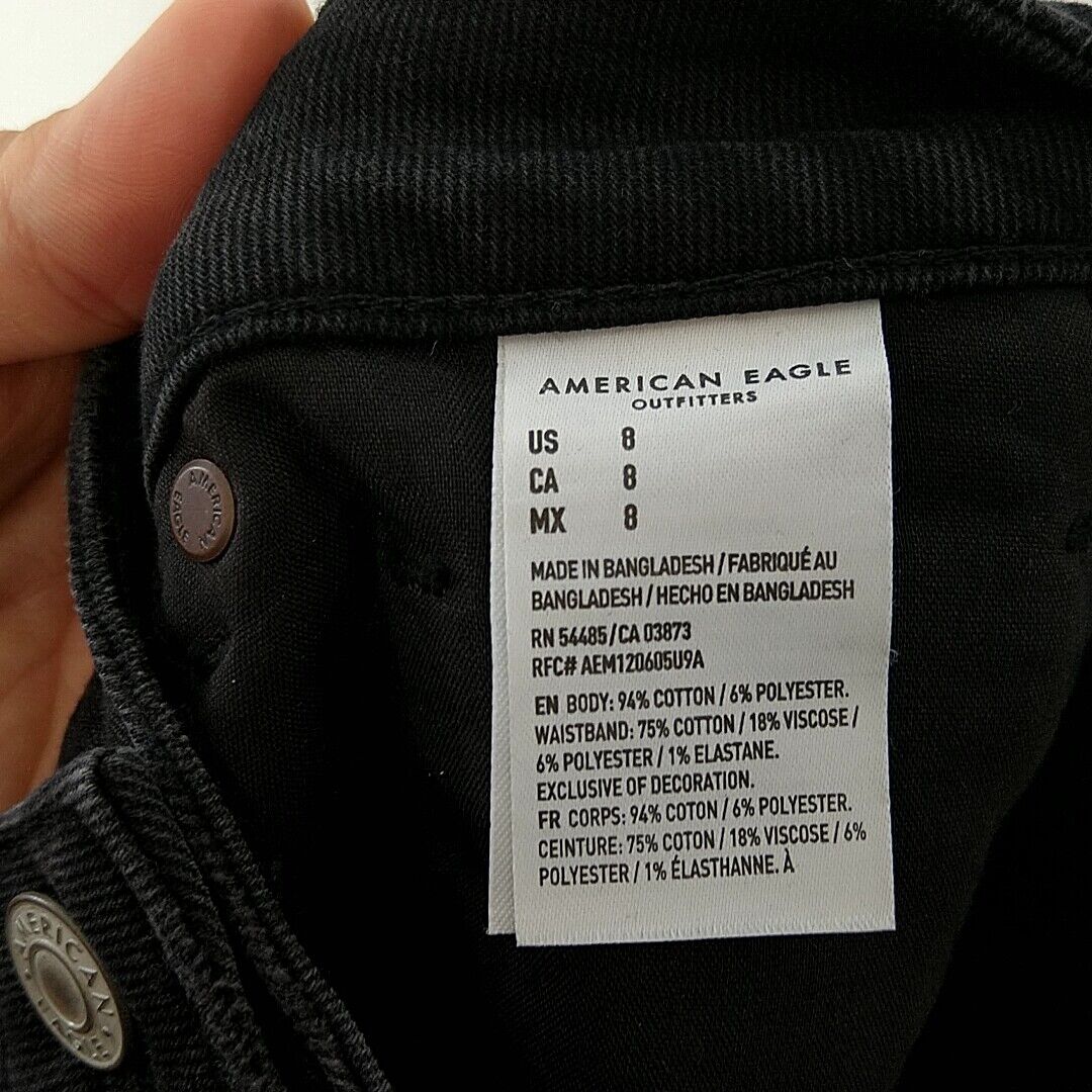 Shorts De Mezclilla Tiro Alto American Eagle