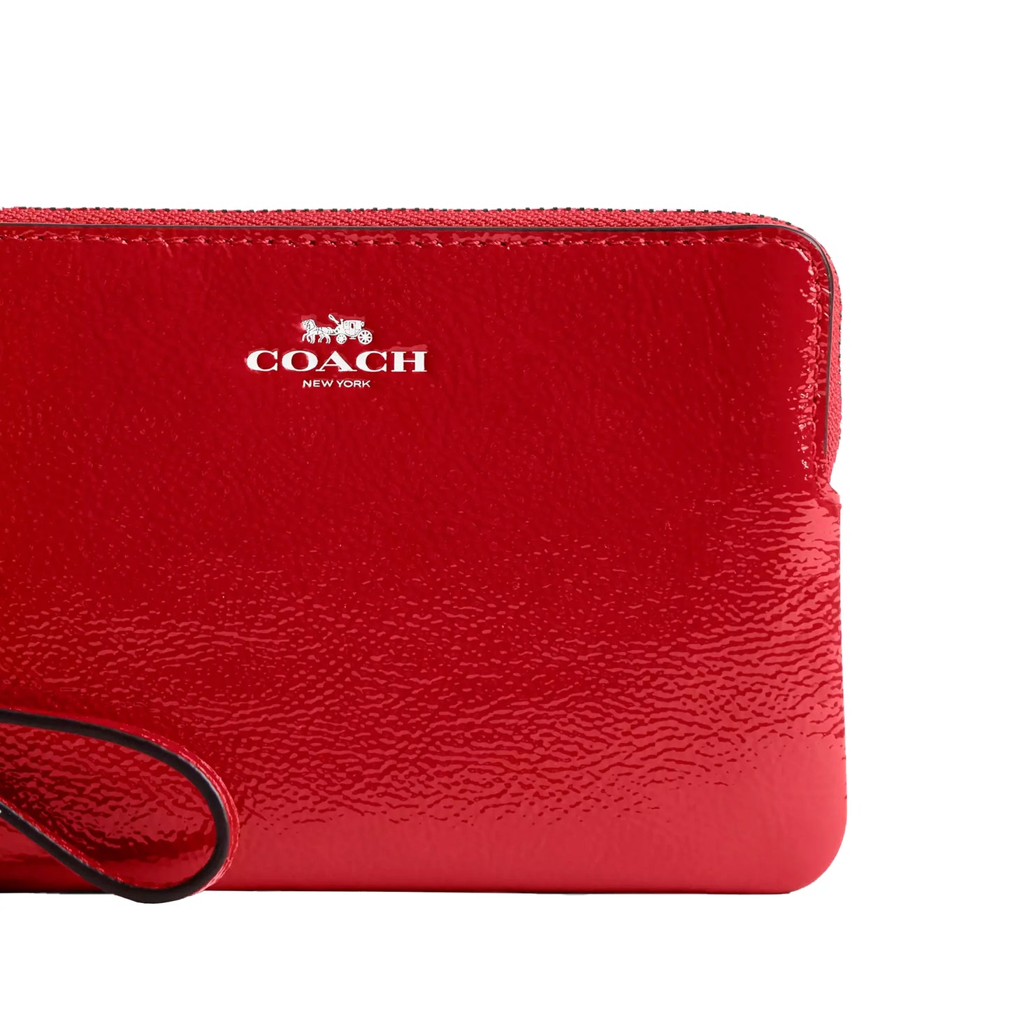 Coach Muñequera roja charol