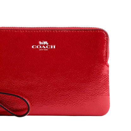Coach Muñequera roja charol