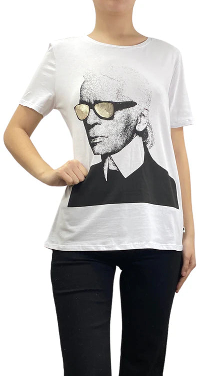 Karl Lagerfeld Playera Lentes lentejuela