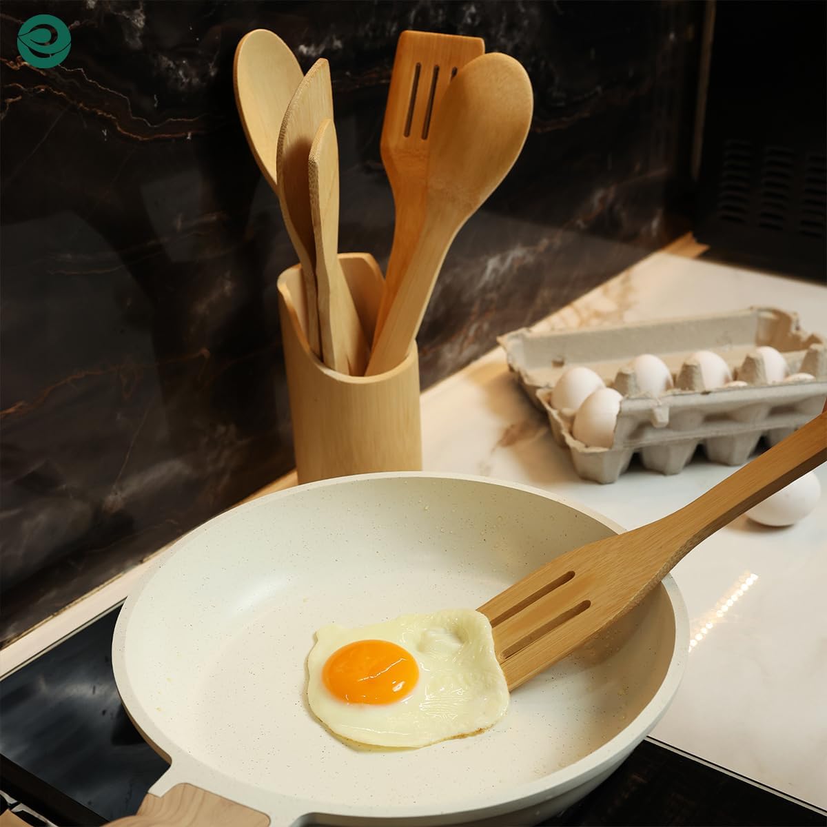 Set de 7 utensilios de Bambú