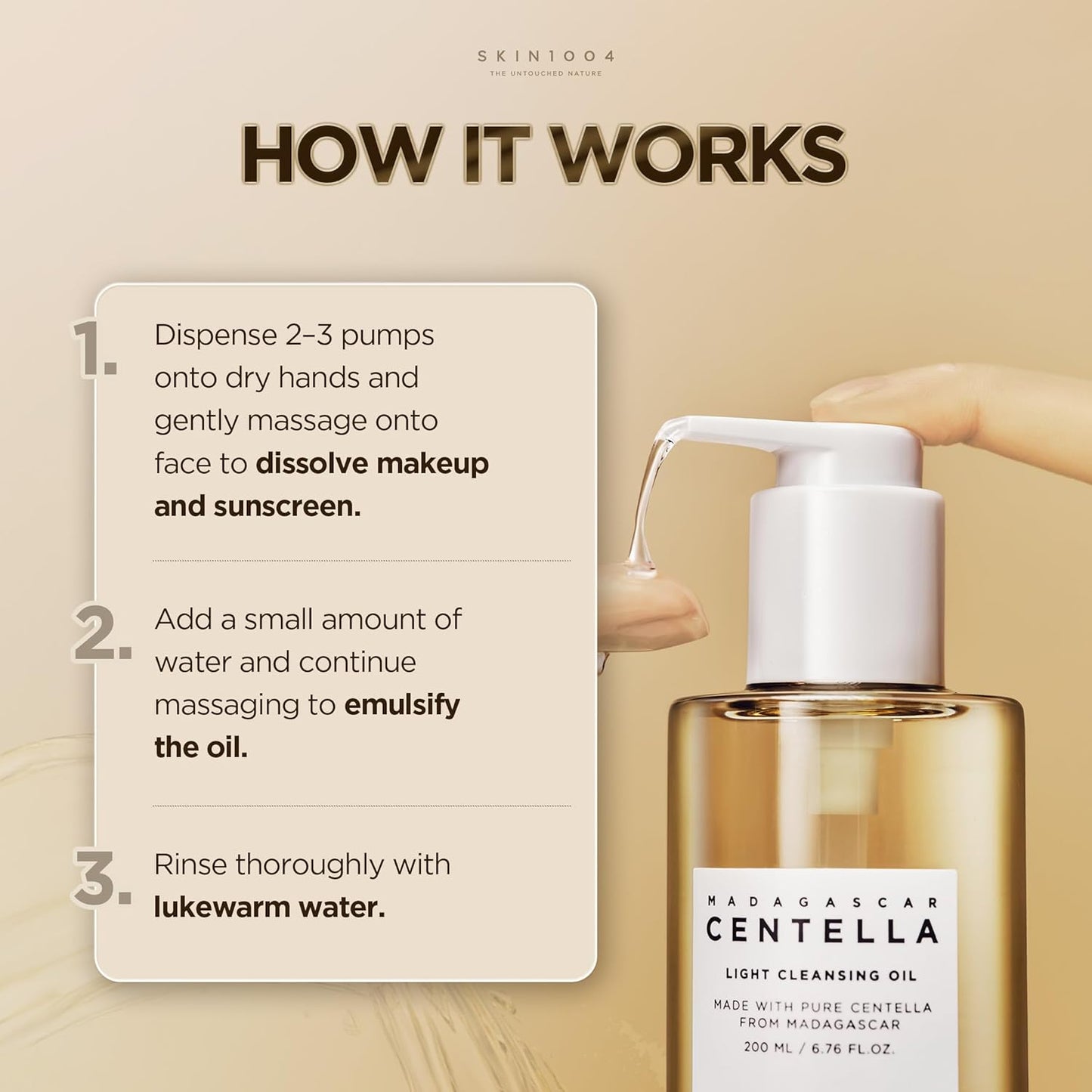 Skin1004 Aceite Limpiador Facial Ligero