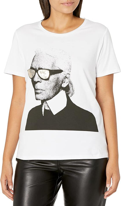 Karl Lagerfeld Playera Lentes lentejuela