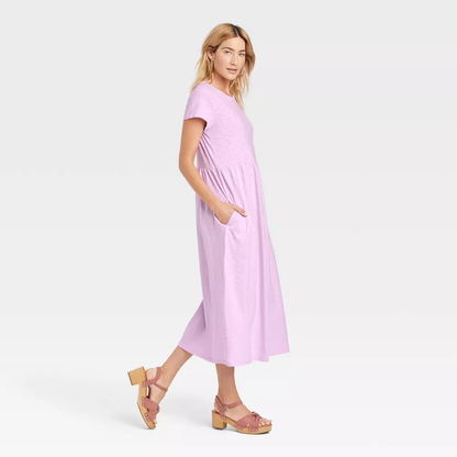 Vestido Casual Tipo Camiseta De Manga Corta para Mujer Target