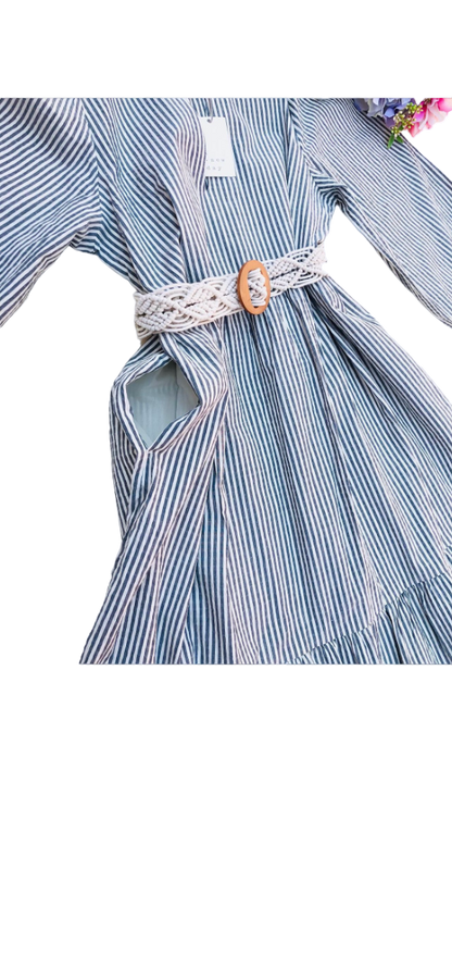 Maxi Vestido Estilo Boho Con Rayas Casual Y Elegante Target
