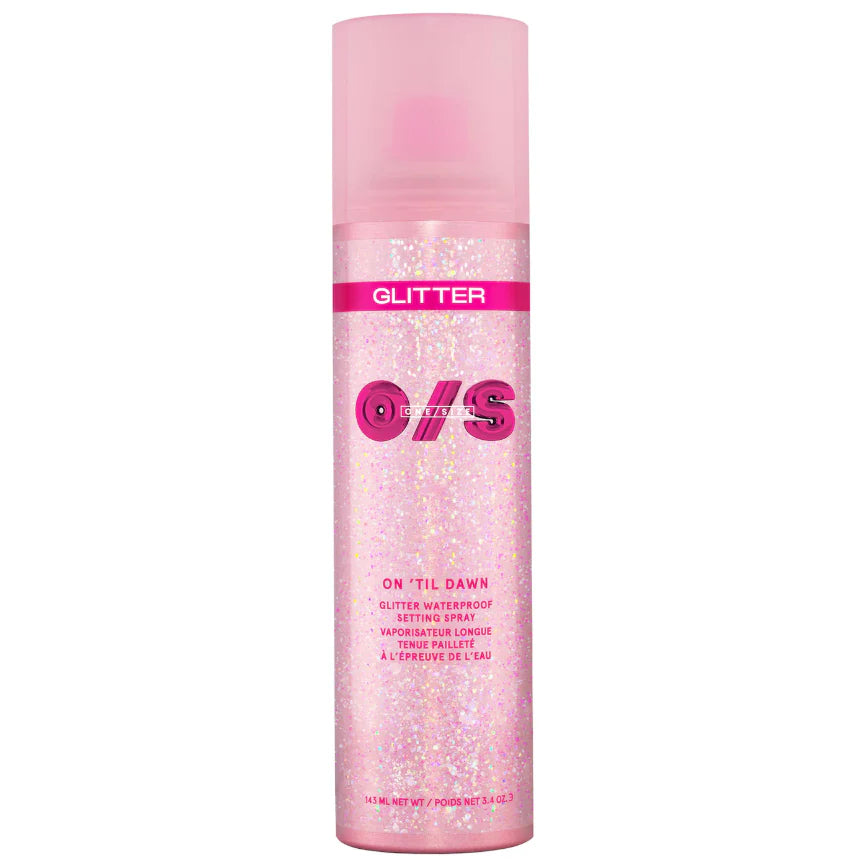 One Size Spray Fijador con Glitter