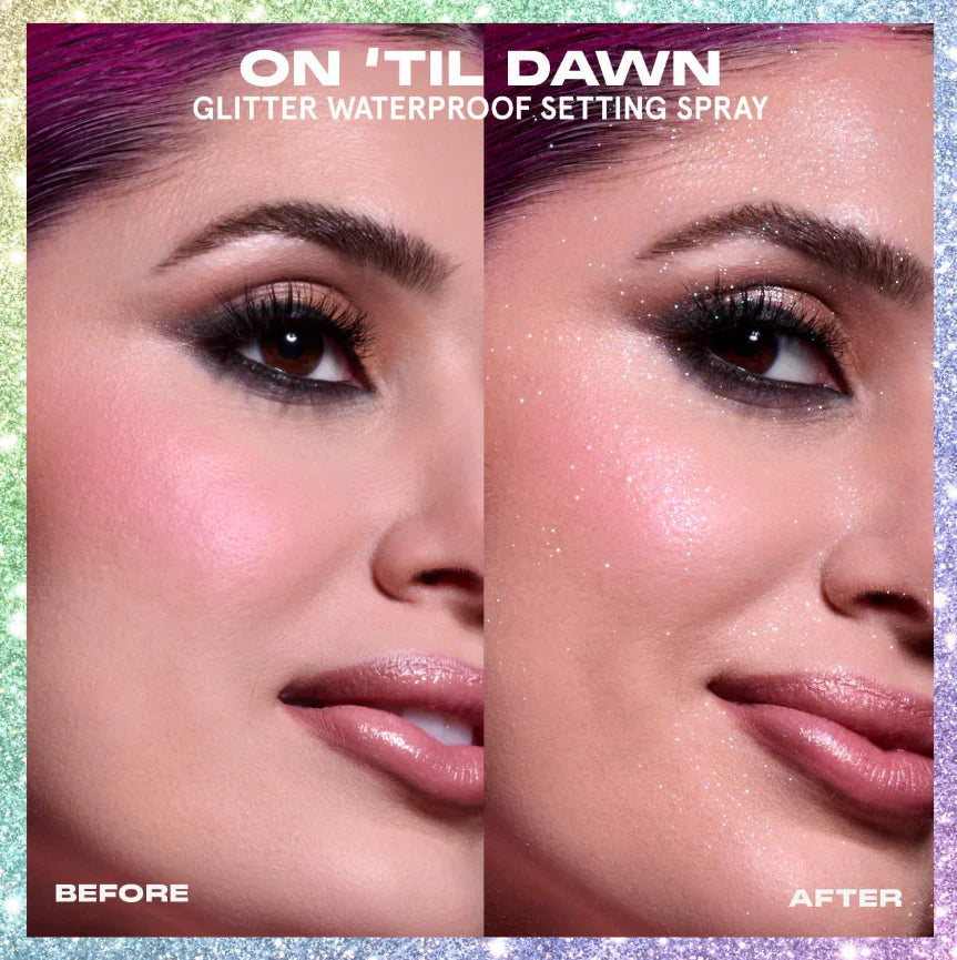 One Size Spray Fijador con Glitter