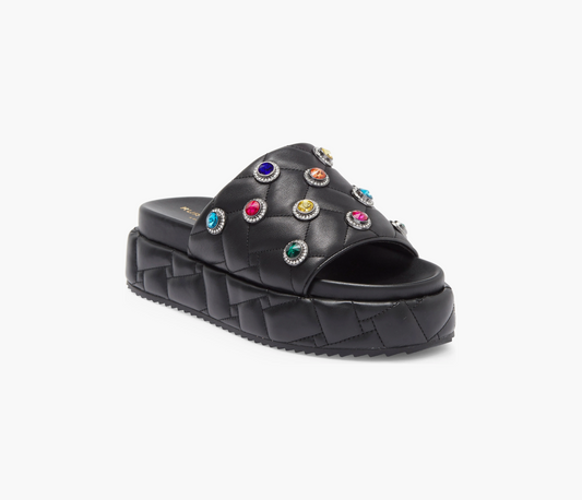 Kurt Geiger London Sandalia de plataforma con cristales