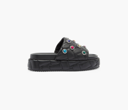 Kurt Geiger London Sandalia de plataforma con cristales
