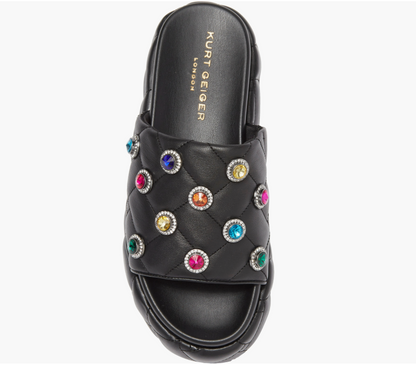 Kurt Geiger London Sandalia de plataforma con cristales