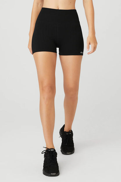Alo Short de punto trenzado sin costuras
