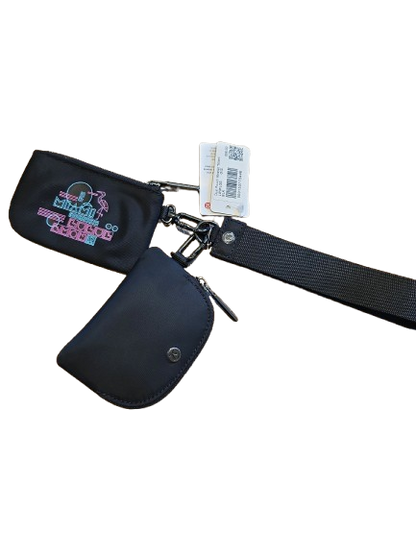 Lululemon Dual Pouch Wristlet muñequera negra edición especial Miami