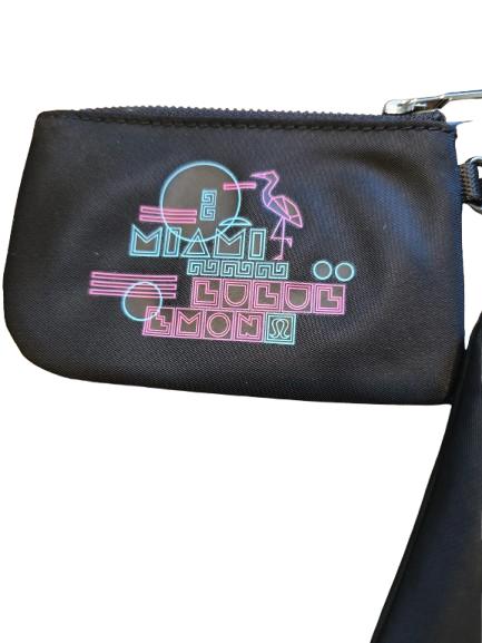 Lululemon Dual Pouch Wristlet muñequera negra edición especial Miami