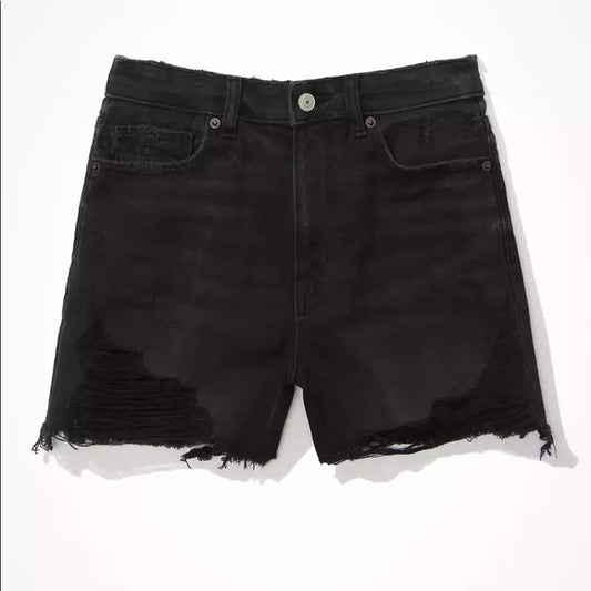 Shorts De Mezclilla Tiro Alto American Eagle