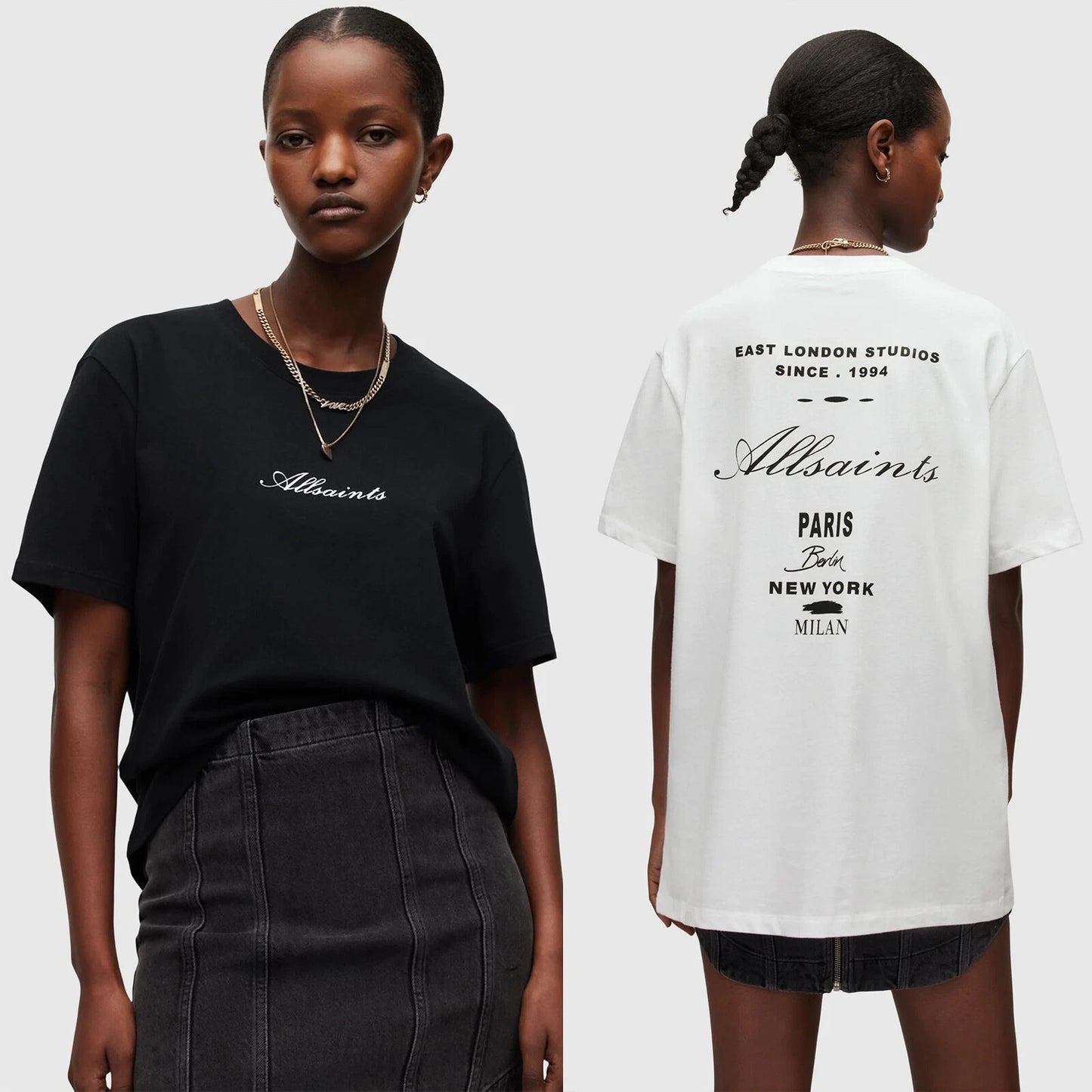 Allsaints Playera Vita Boyfriend corte relajado camiseta de algodón orgánico