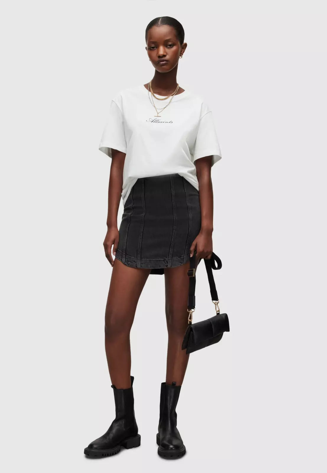 Allsaints Playera Vita Boyfriend corte relajado camiseta de algodón orgánico