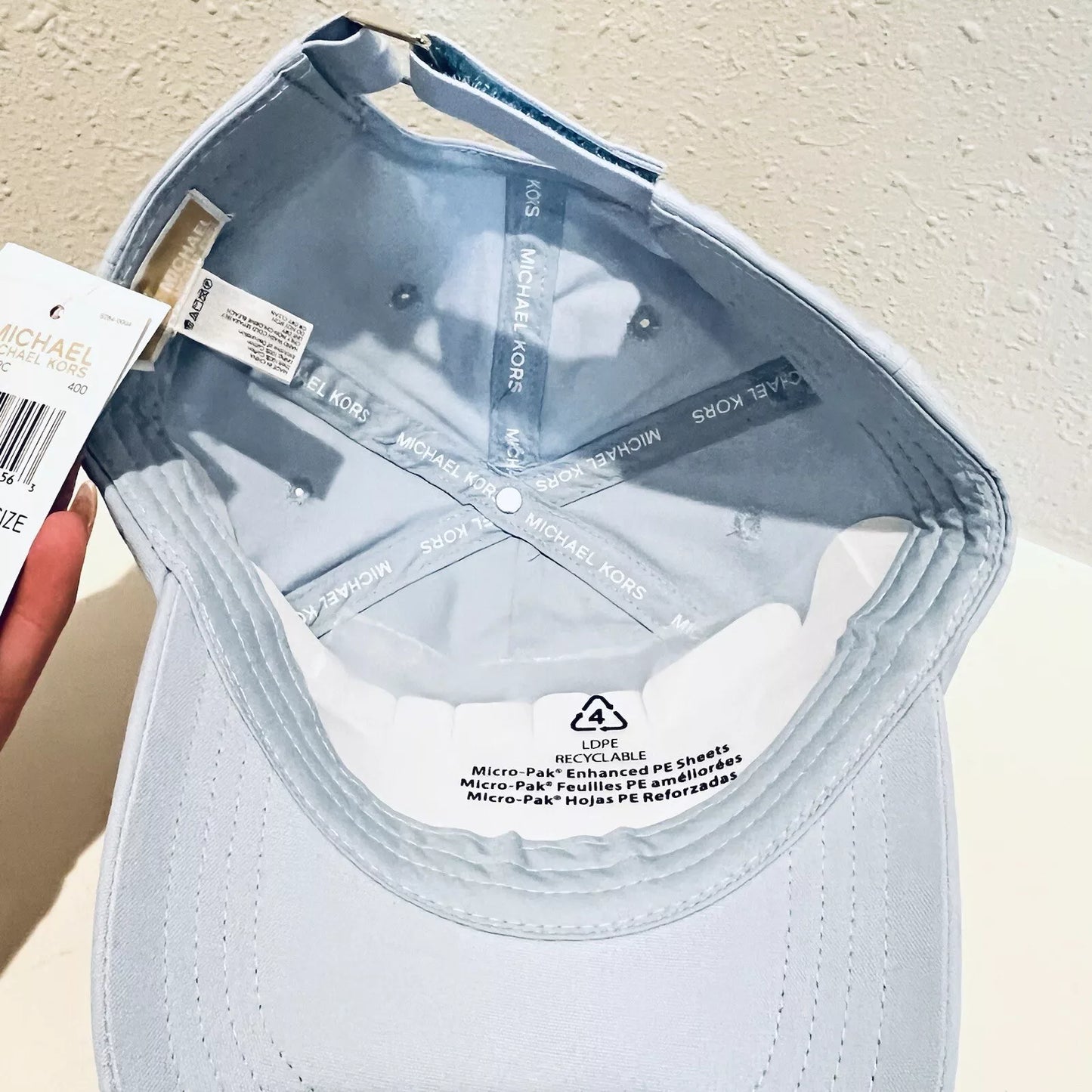Michael Kors Gorra Lisa Azul Cielo