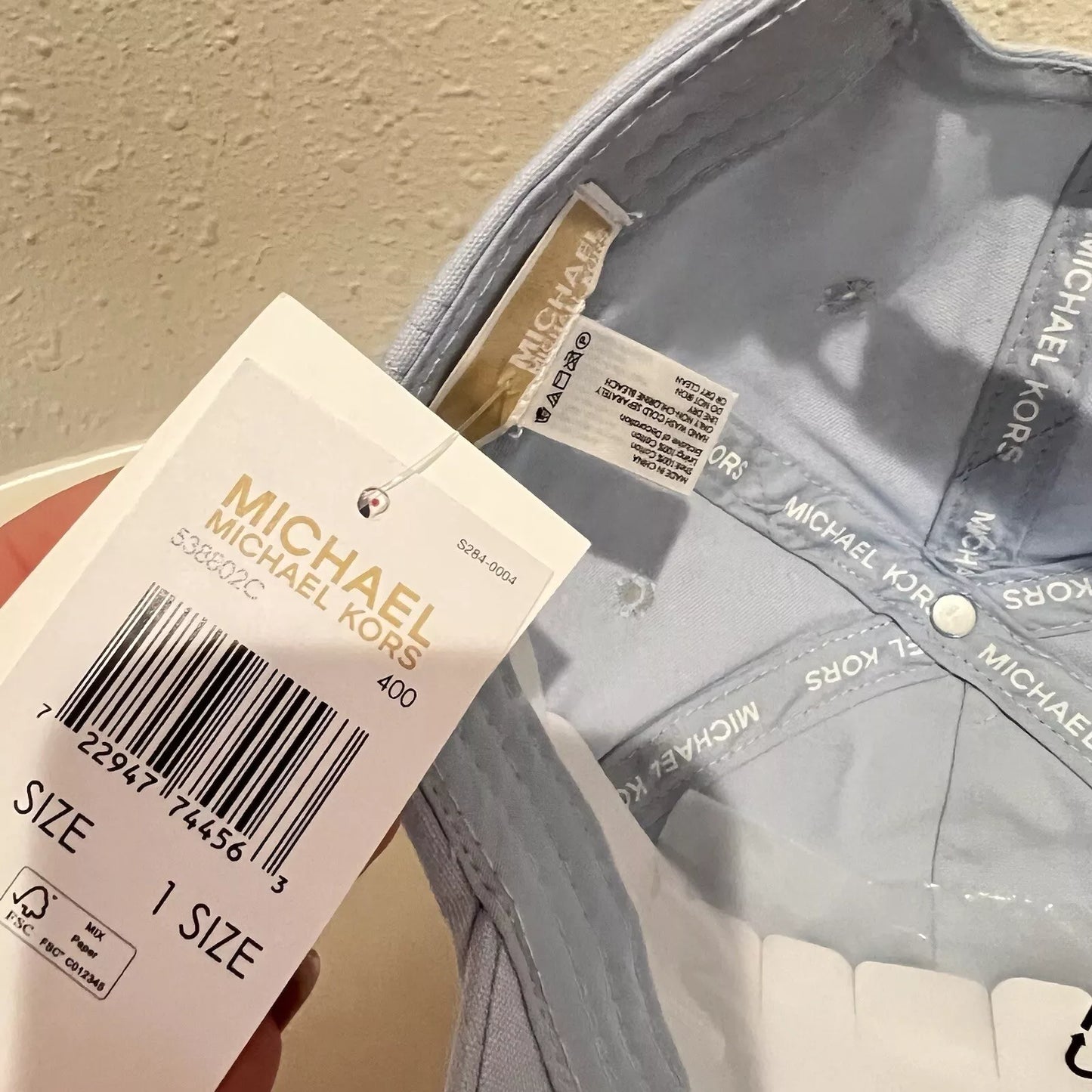 Michael Kors Gorra Lisa Azul Cielo